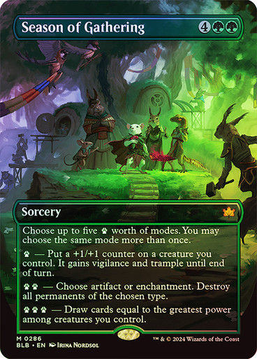 Season of Gathering (blb) (286) / Borderless Foil