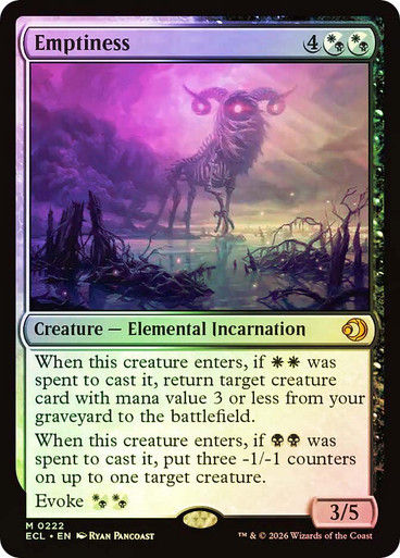 Emptiness (ECL) (222) / Foil