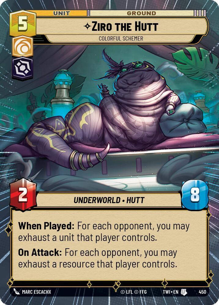 Ziro the Hutt - Colorful Schemer (Hyperspace) (TWI) (450)