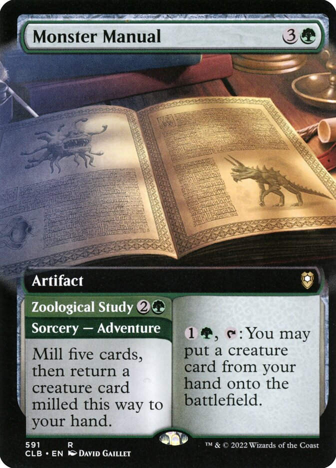 Monster Manual // Zoological Study (CLB) (591) / Extended Art