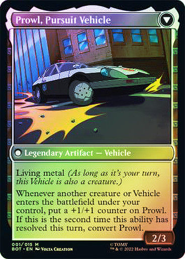 Prowl, Stoic Strategist // Prowl, Pursuit Vehicle (BOT) (1) / Foil — cara 2 de 2