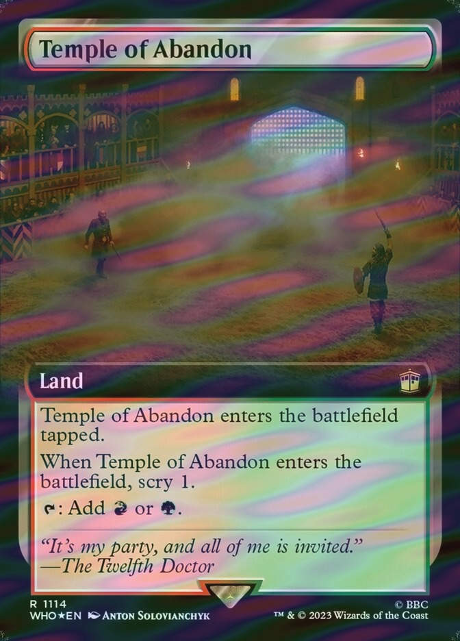 Temple of Abandon (WHO) (1114) / Extended Art / Surge Foil