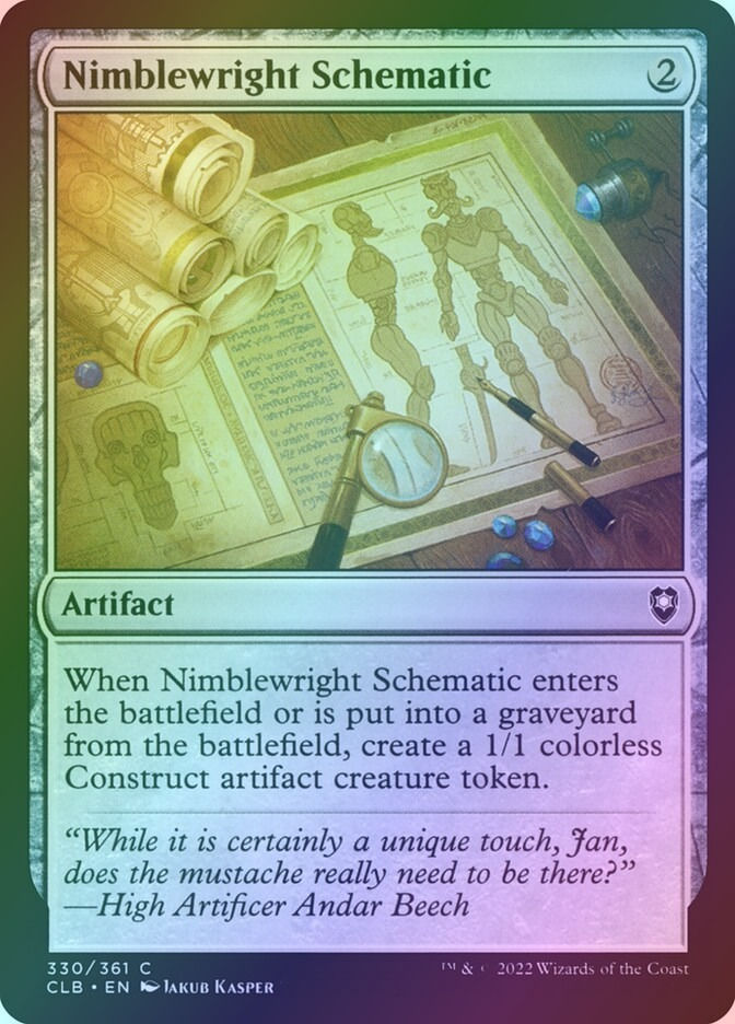 Nimblewright Schematic (CLB) (330) / Foil