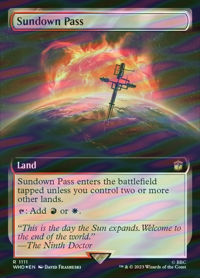 Sundown Pass (WHO) (1111) / Extended Art / Surge Foil