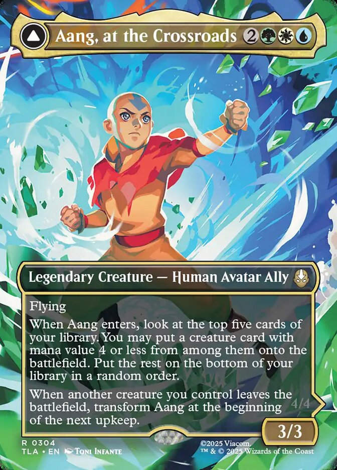 Aang, at the Crossroads // Aang, Destined Savior (TLA) (304) / Borderless