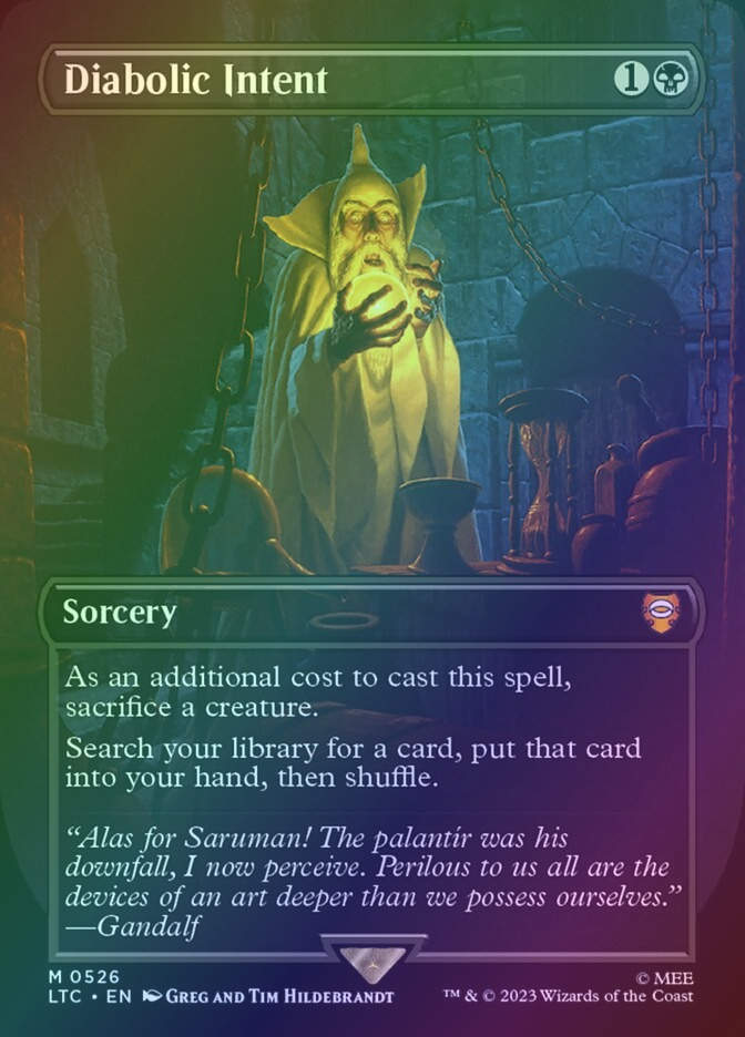 Diabolic Intent (LTC) (526) / Borderless / Foil