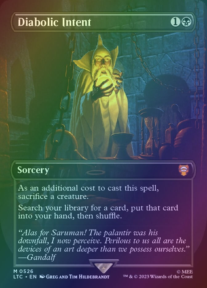 Diabolic Intent (LTC) (526) / Borderless / Foil
