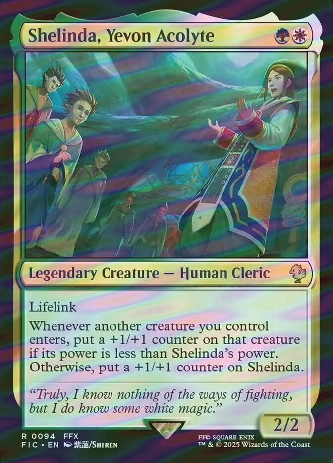 Shelinda, Yevon Acolyte (FIC) (94) / Surge Foil