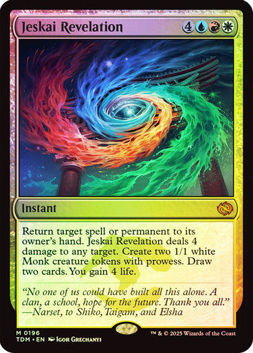 Jeskai Revelation (TDM) (196) / Foil