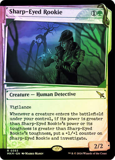 Sharp-Eyed Rookie (mkm) (353) / Showcase Foil
