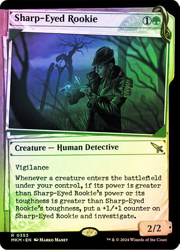 Sharp-Eyed Rookie (mkm) (353) / Showcase Foil