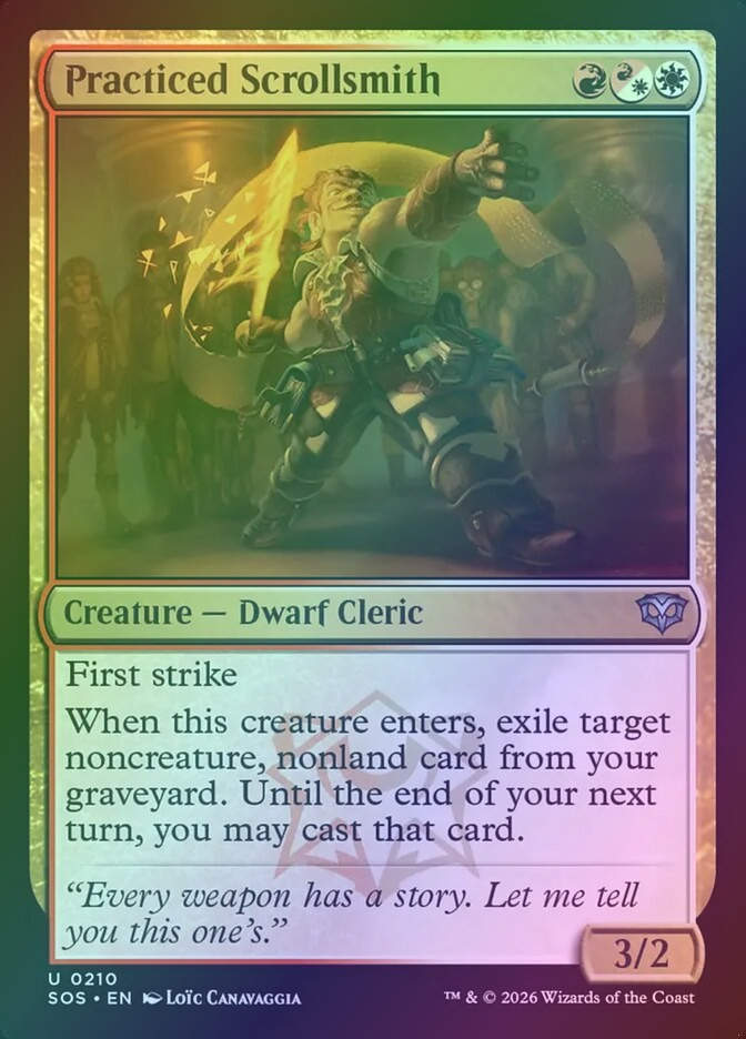 Practiced Scrollsmith (SOS) (210) / Foil