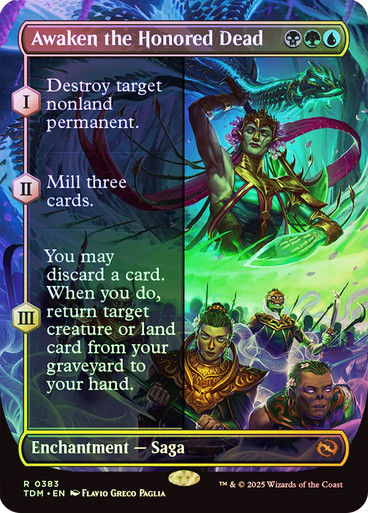 Awaken the Honored Dead (TDM) (383) / Foil / Borderless