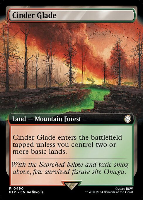 Cinder Glade (pip) (490) / Extended Art