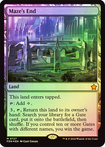 Maze's End (FDN) (727) / Foil (Starter)