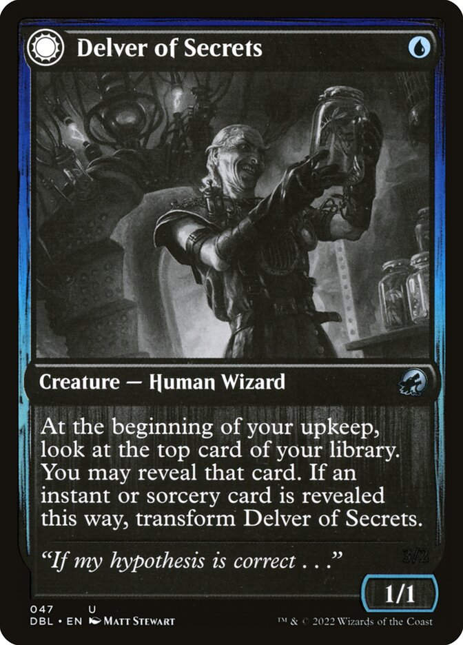 Delver of Secrets // Insectile Aberration (DBL) (47)