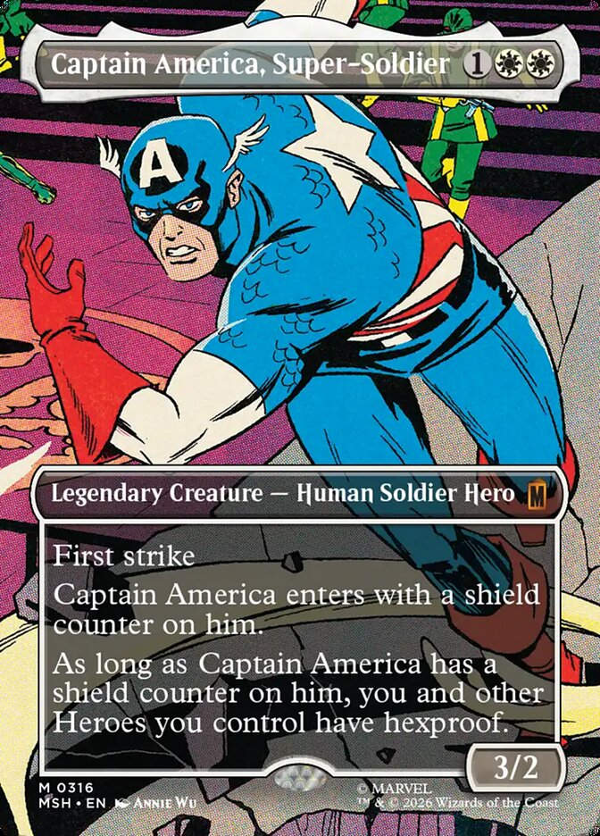 Captain America, Super-Soldier (MSH) (316) / Borderless
