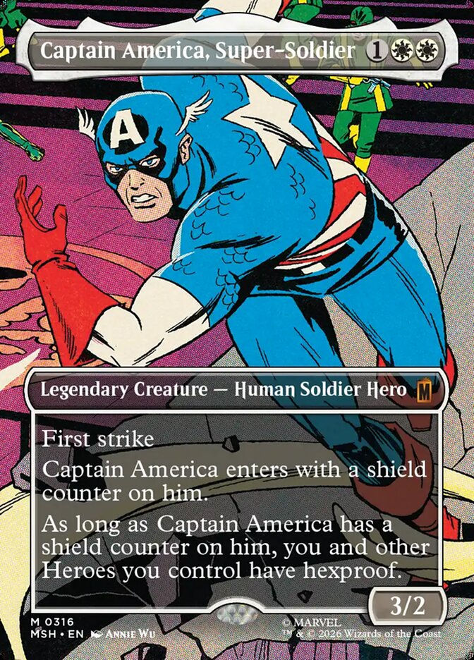 Captain America, Super-Soldier (MSH) (316) / Borderless