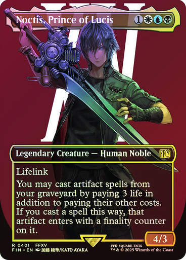 Noctis, Prince of Lucis (FIN) (401) / Borderless / Foil