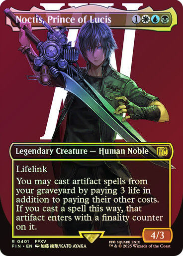 Noctis, Prince of Lucis (FIN) (401) / Borderless / Foil