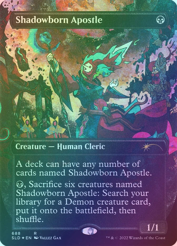 Shadowborn Apostle (SLD) (688) / Borderless / Foil