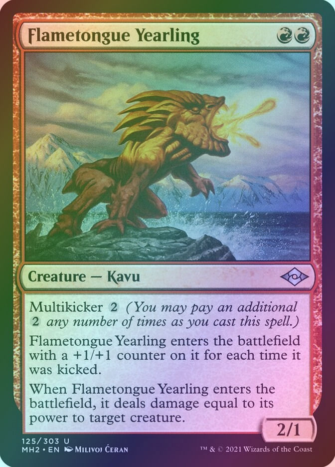 Flametongue Yearling (MH2) (125) / Foil