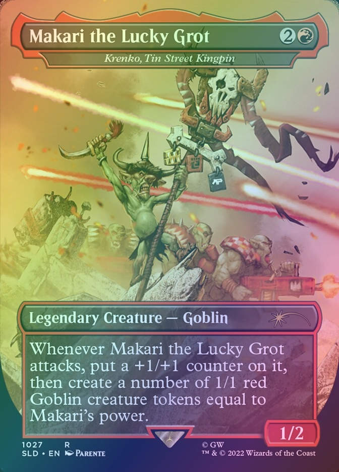 Krenko, Tin Street Kingpin (SLD) (1027) / Borderless / Foil