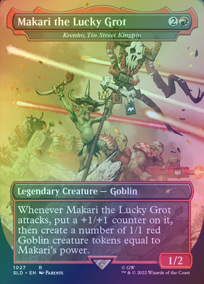 Krenko, Tin Street Kingpin (SLD) (1027) / Borderless / Foil