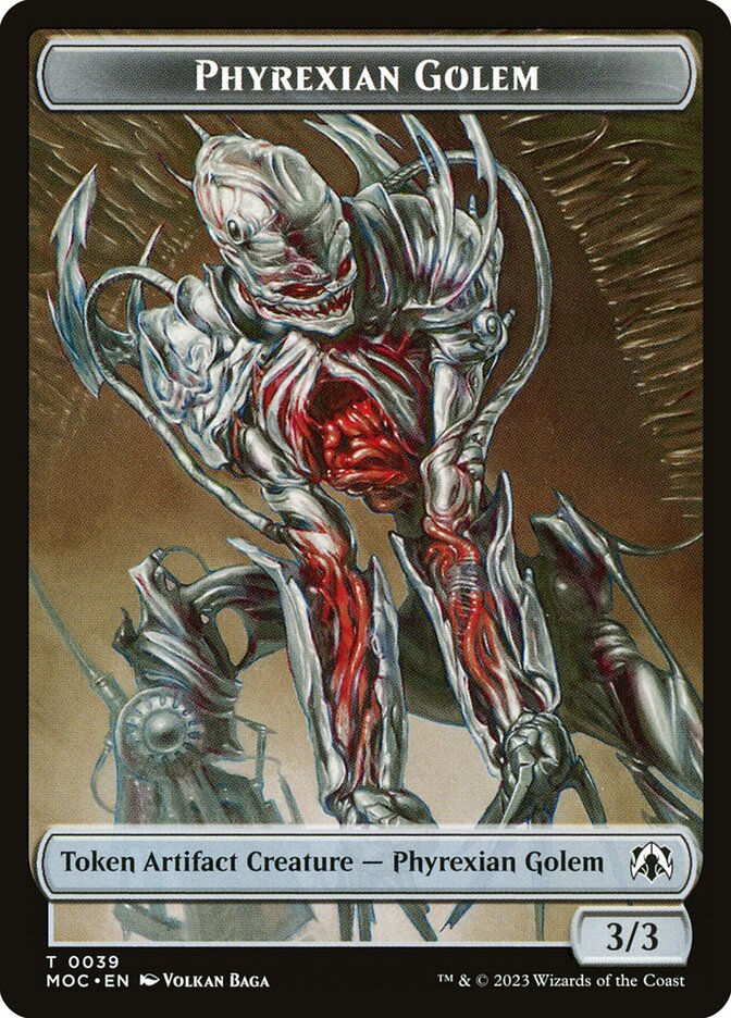Phyrexian Golem // Construct (TMOC) (39 // 34) — cara 1 de 2