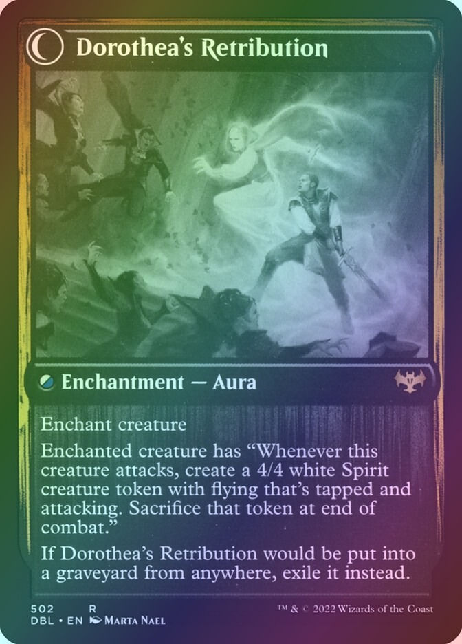 Dorothea, Vengeful Victim // Dorothea's Retribution (DBL) (502) / Foil — cara 2 de 2