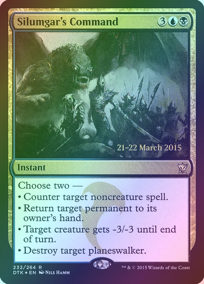 Silumgar's Command (PDTK) (232s) / Foil