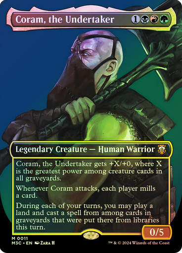 Coram, the Undertaker (m3c) (11) / Borderless Foil