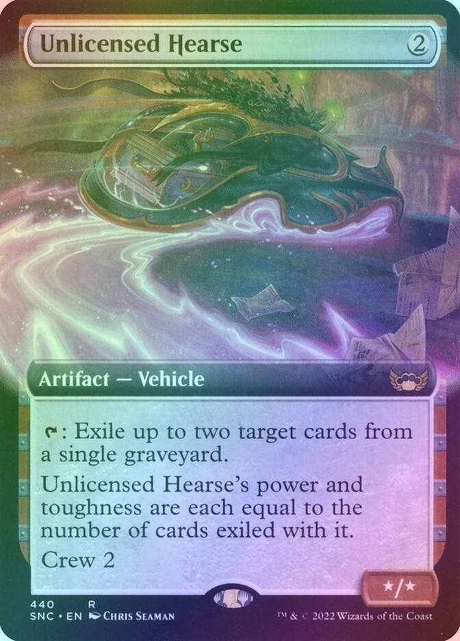 Unlicensed Hearse (SNC) (440) / Extended Art / Foil