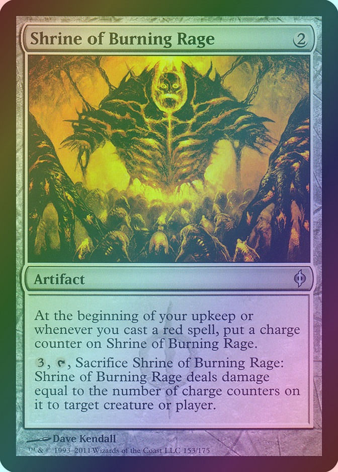 Shrine of Burning Rage (NPH) (153) / Foil