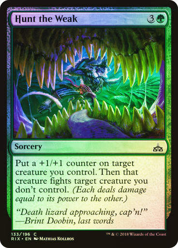 Hunt the Weak (RIX) (133) / Foil