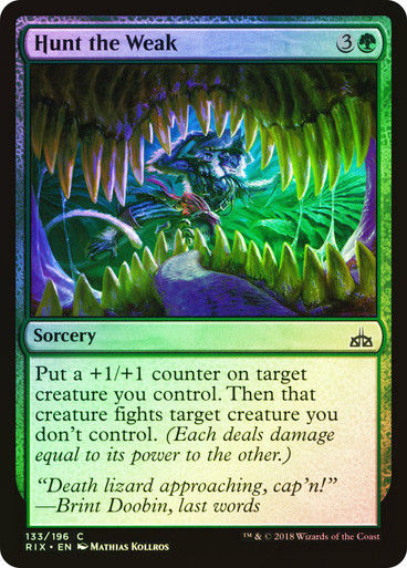 Hunt the Weak (RIX) (133) / Foil