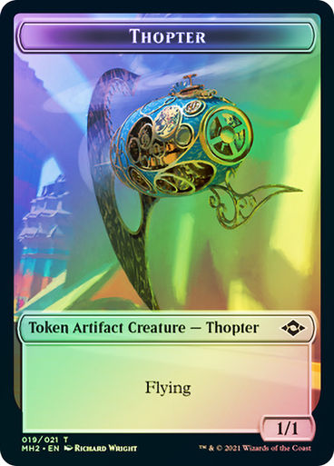 Token (Clue // Thopter) (MH2) / Foil — cara 2 de 2