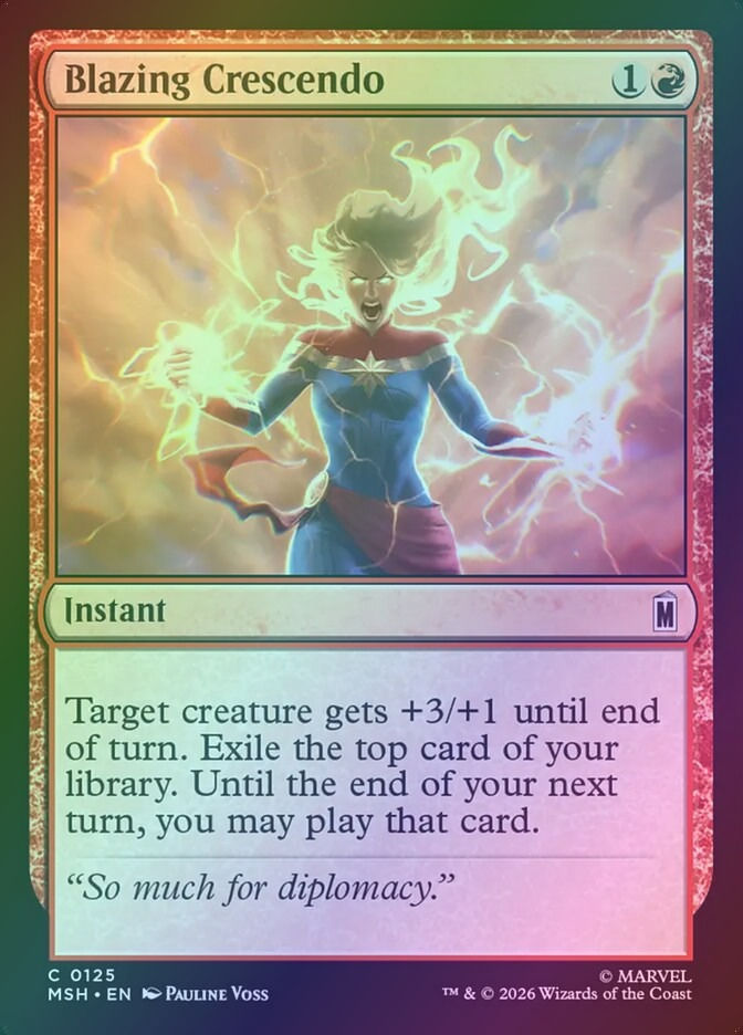 Blazing Crescendo (MSH) (125) / Foil