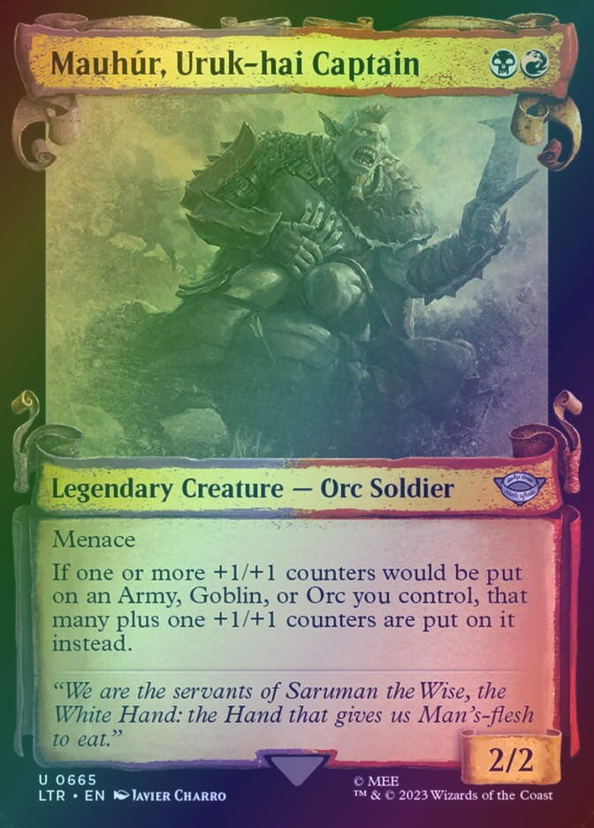 Mauhúr, Uruk-hai Captain (LTR) (665) / Showcase / Foil