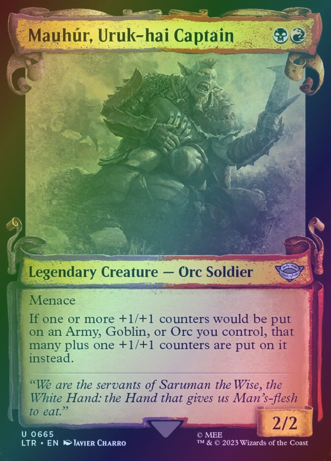Mauhúr, Uruk-hai Captain (LTR) (665) / Showcase / Foil