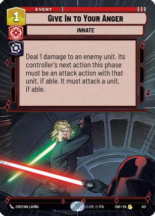 Give In to Your Anger (Hyperspace) (SHD_#413) / Foil