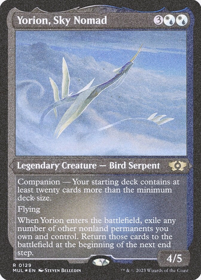 Yorion, Sky Nomad (MUL) (129) / Foil Etched