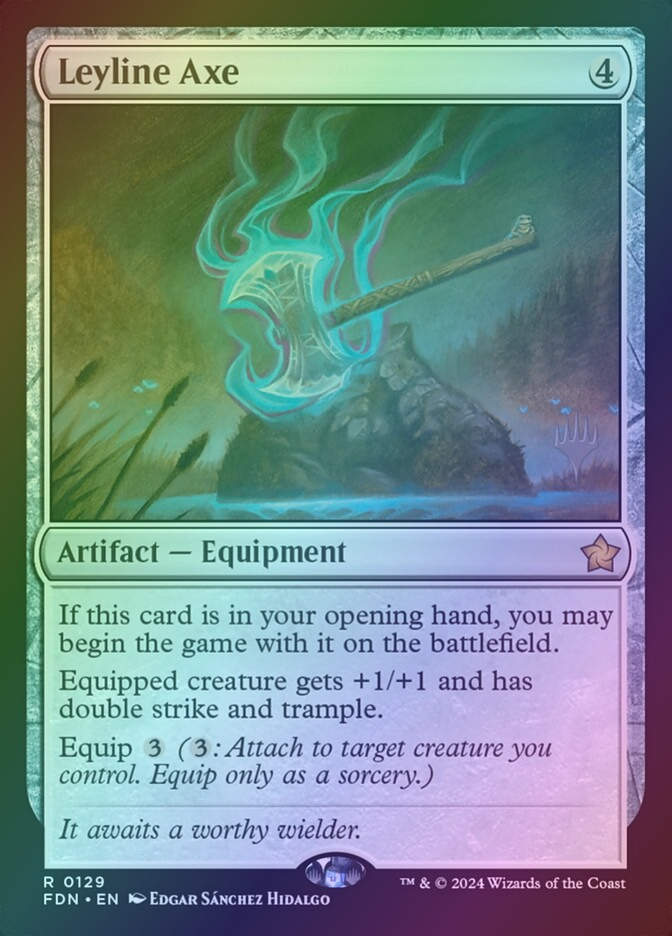Leyline Axe (PFDN) (129p) / Foil