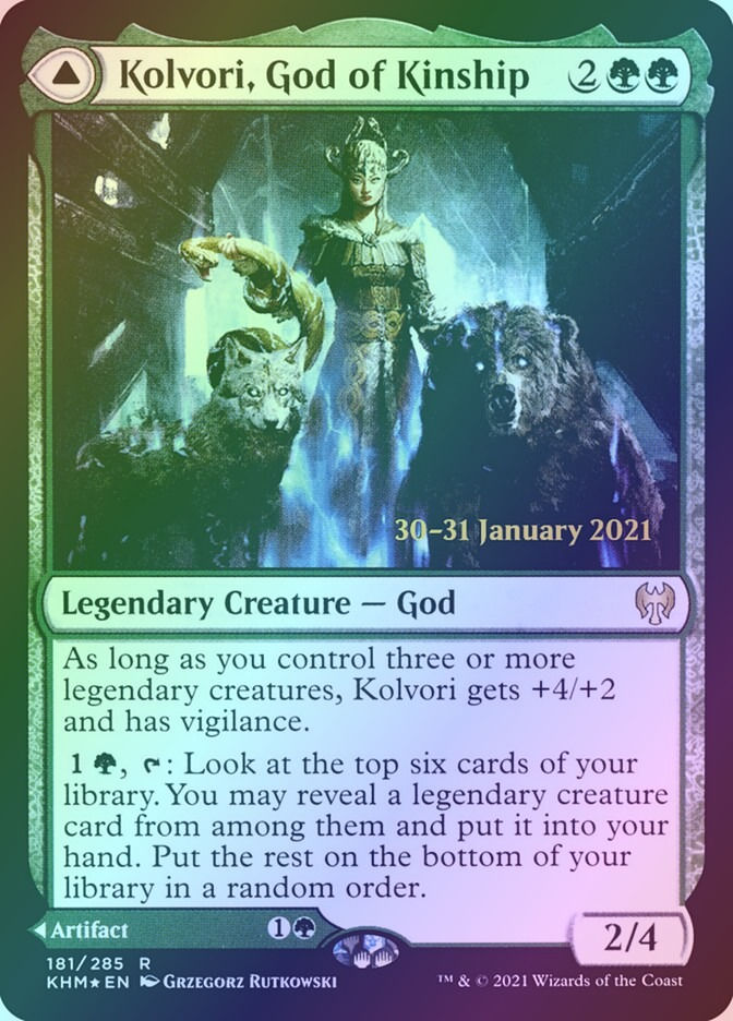 Kolvori, God of Kinship // The Ringhart Crest (PKHM) (181s) / Foil — cara 1 de 2