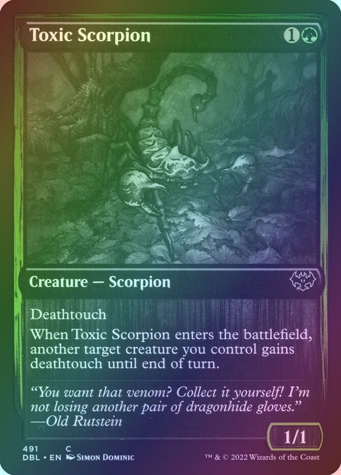 Toxic Scorpion (DBL) (491) / Foil