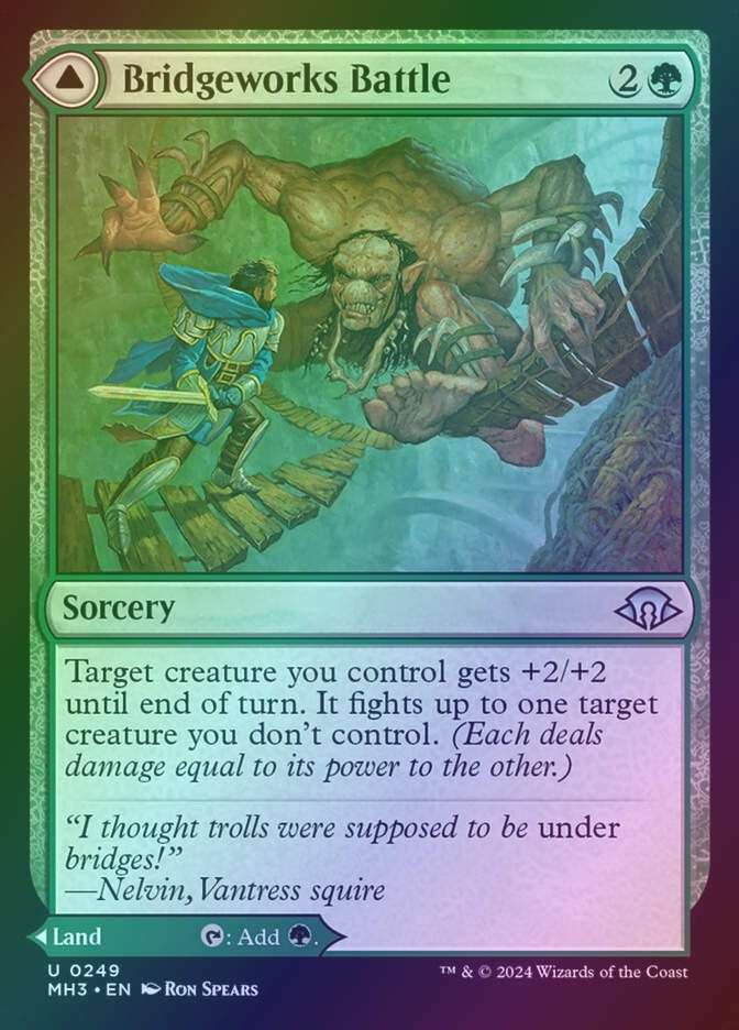 Bridgeworks Battle // Tanglespan Bridgeworks (MH3) (249) / Foil