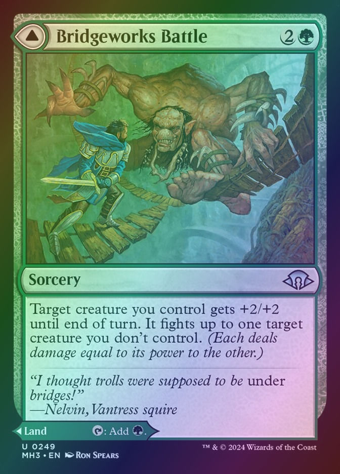 Bridgeworks Battle // Tanglespan Bridgeworks (MH3) (249) / Foil — cara 1 de 2