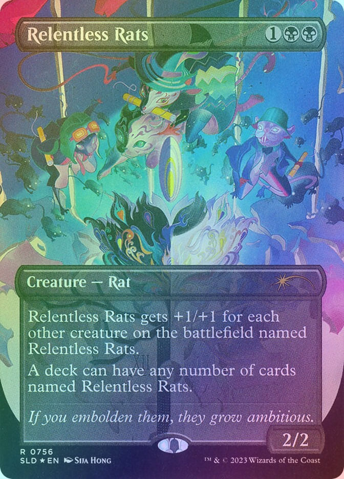 Relentless Rats (SLD) (756) / Borderless / Foil