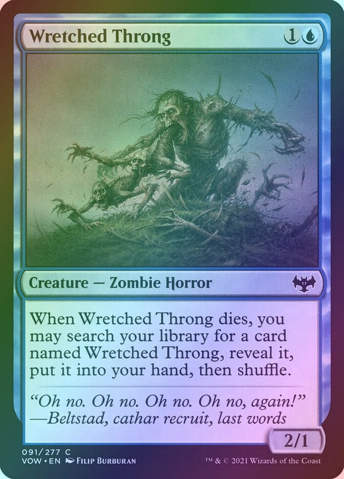 Wretched Throng (VOW) (91) / Foil