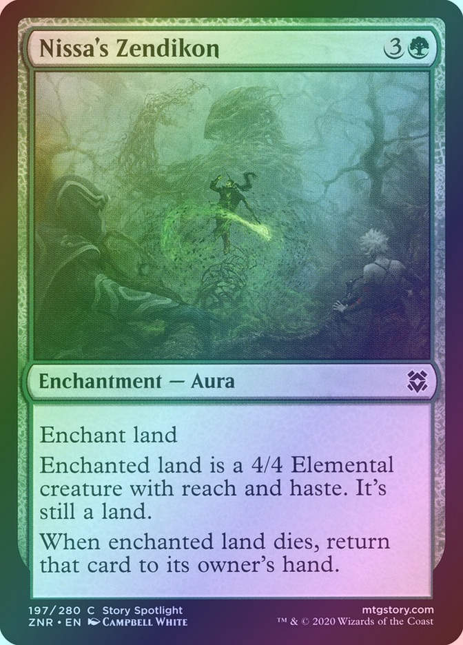 Nissa's Zendikon (ZNR) (197) / Foil